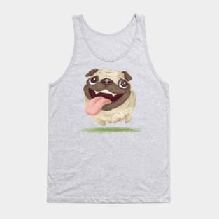 Active pug dog Tank Top